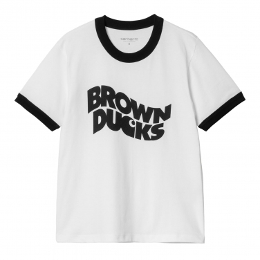 W' Brown ducks ringer tee